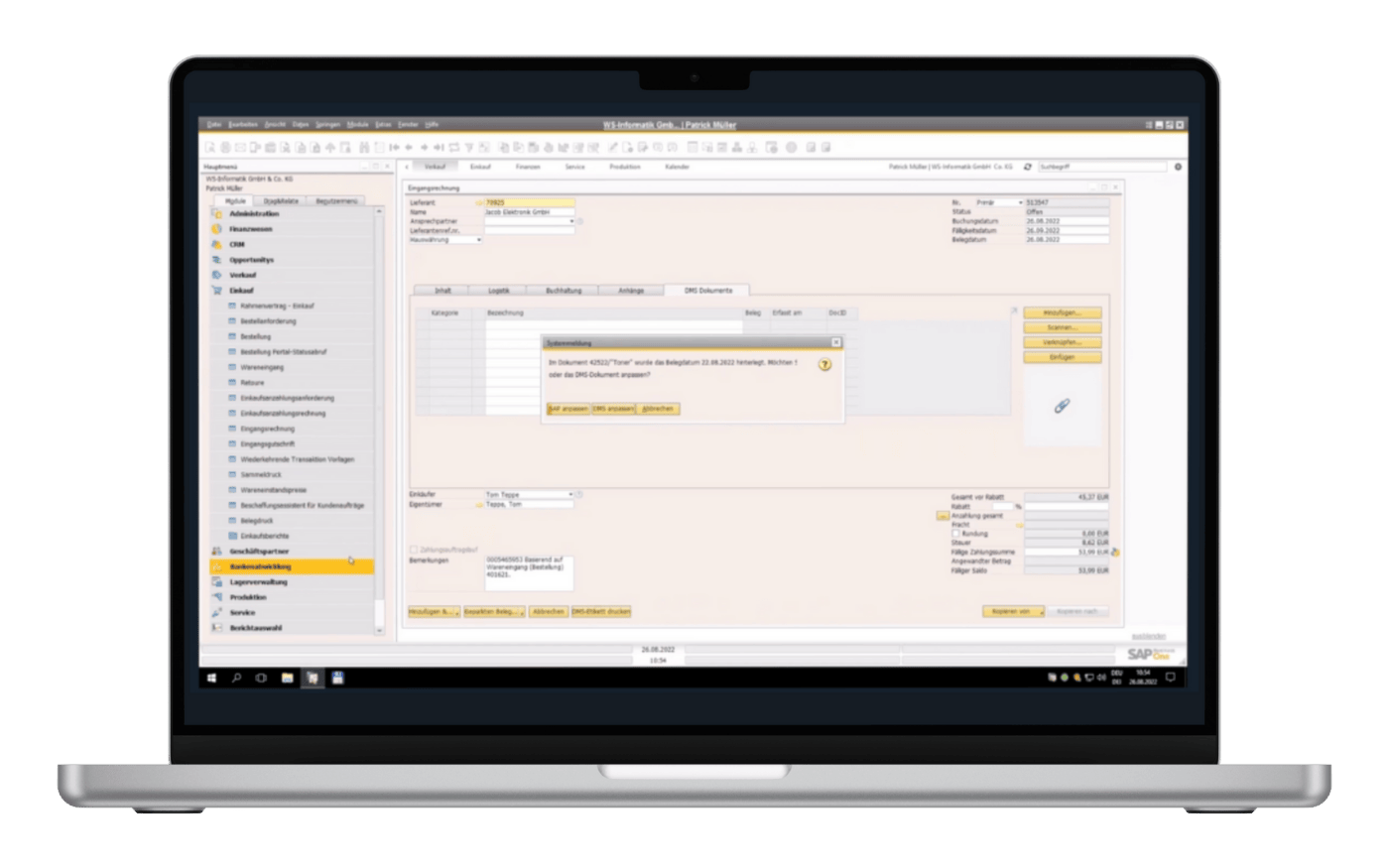 b1dms integration